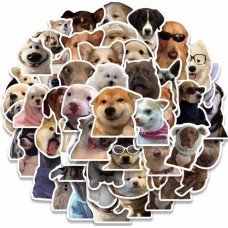 Set 50 Stickers Perros Chistosos Decorativo Mascota Memes